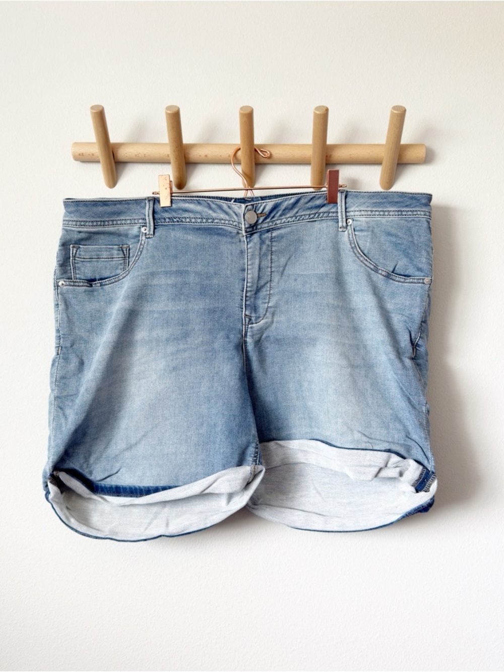 Lane Bryant Light Wash Blue Jean Shorts